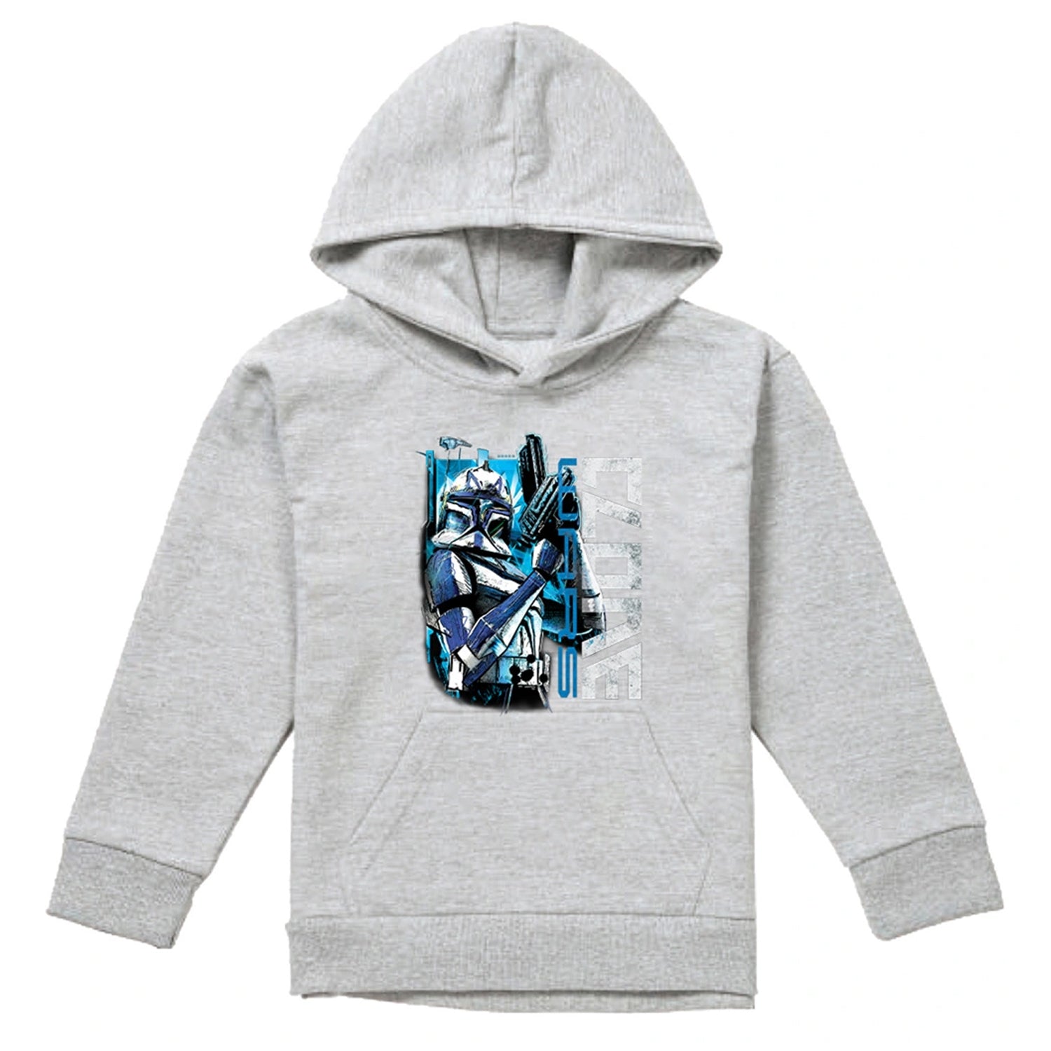 Athletic Heather - Front - Star Wars Childrens-Kids Clone Rex Heather Pullover Hoodie