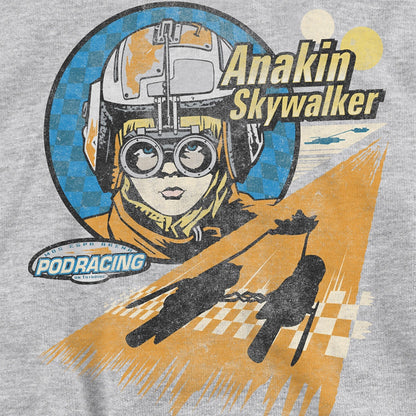 Athletic Heather - Side - Star Wars Childrens-Kids Mos Espa Anakin Skywalker Heather Hoodie