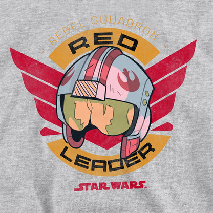 Athletic Heather - Side - Star Wars Childrens-Kids Red Leader Heather Hoodie