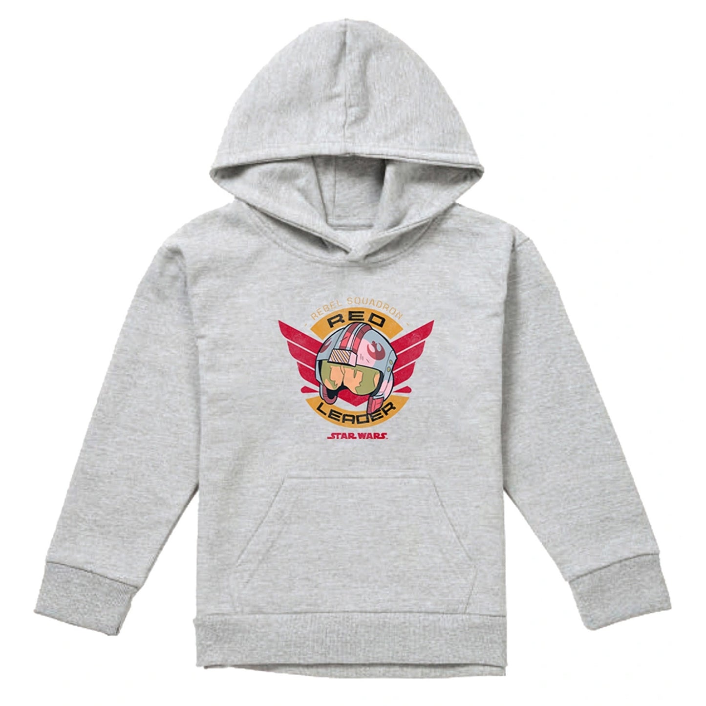 Athletic Heather - Front - Star Wars Childrens-Kids Red Leader Heather Hoodie