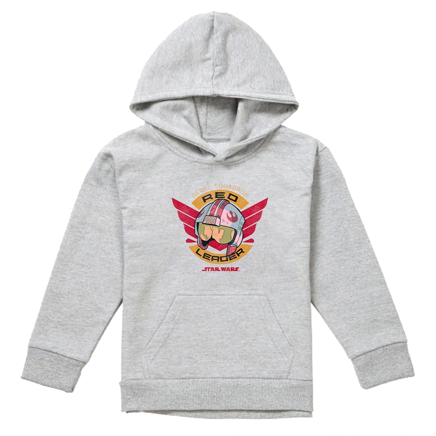 Athletic Heather - Front - Star Wars Childrens-Kids Red Leader Heather Hoodie