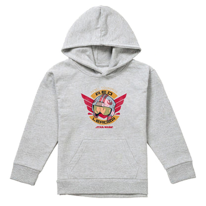 Athletic Heather - Front - Star Wars Childrens-Kids Red Leader Heather Hoodie