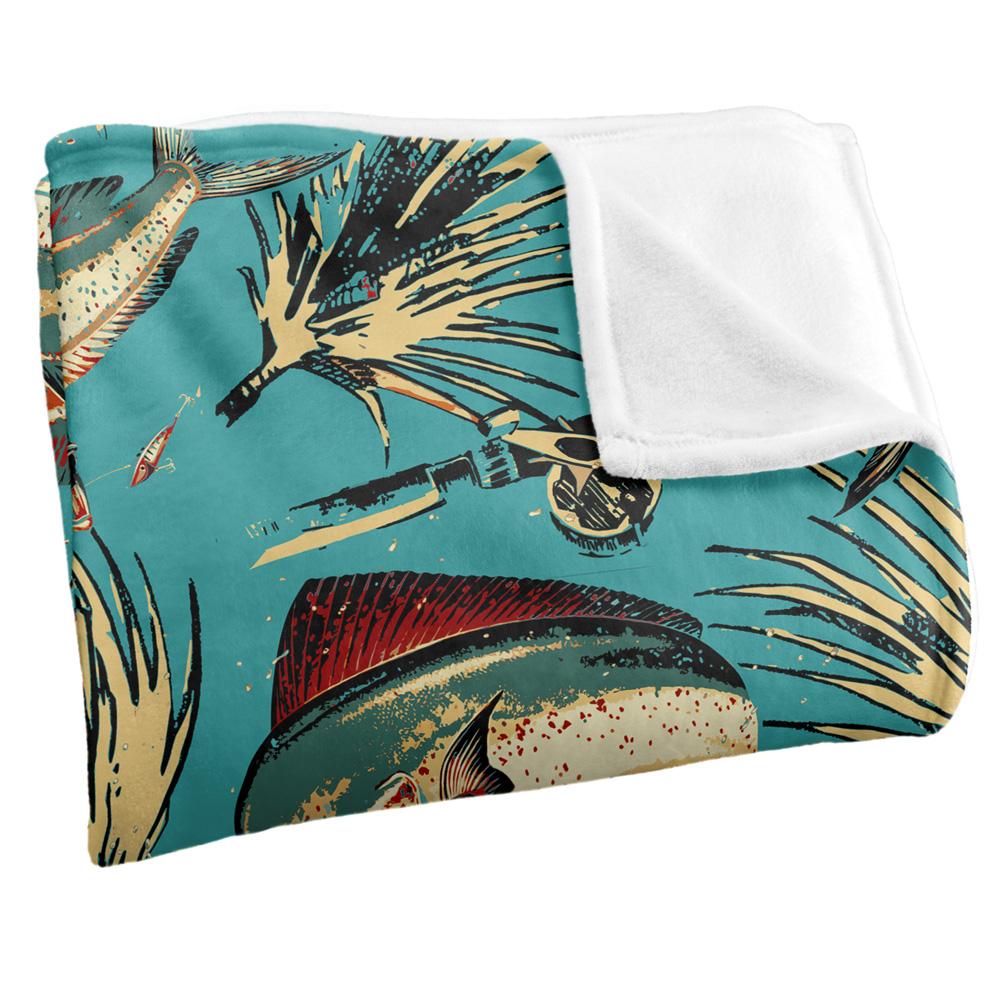 Multicoloured - Side - JQ Licensing Jl-Jp-Jq Silky Tiki Flower Fishing Supersoft Blanket