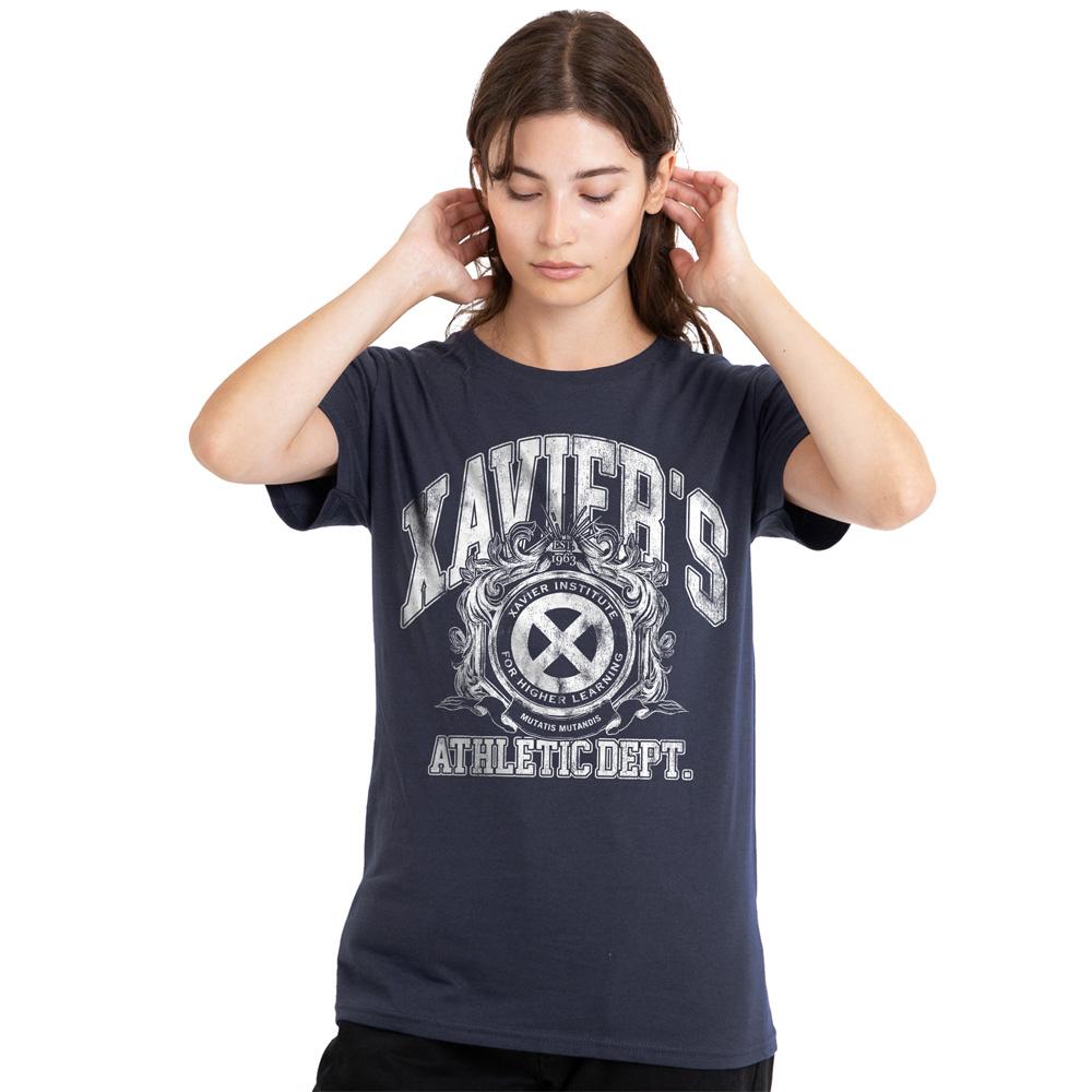 Deep Navy - Lifestyle - X-Men Womens-Ladies Athletic Dept Professor X T-Shirt