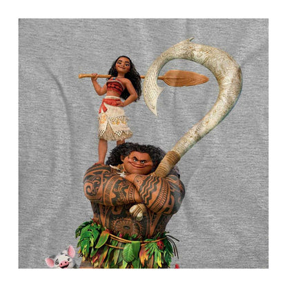 Athletic Heather - Pack Shot - Moana Womens-Ladies Maui Moana Stacked Heather T-Shirt