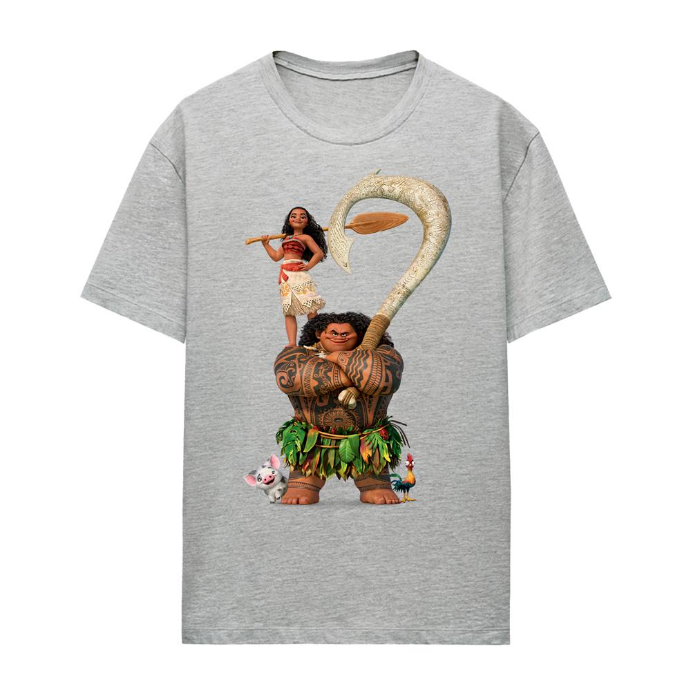 Athletic Heather - Front - Moana Womens-Ladies Maui Moana Stacked Heather T-Shirt