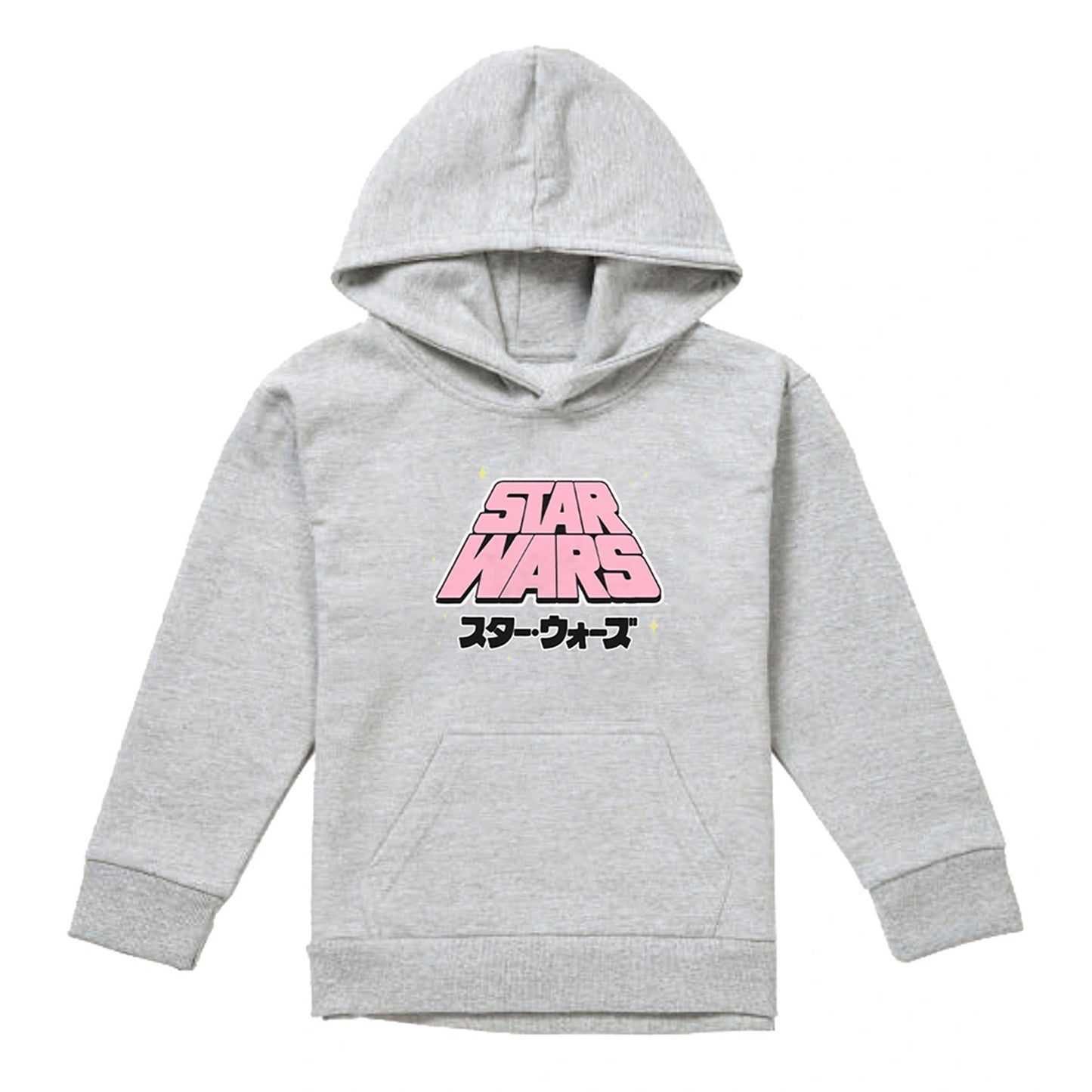 Athletic Heather - Front - Star Wars Childrens-Kids Manga Heather Logo Hoodie