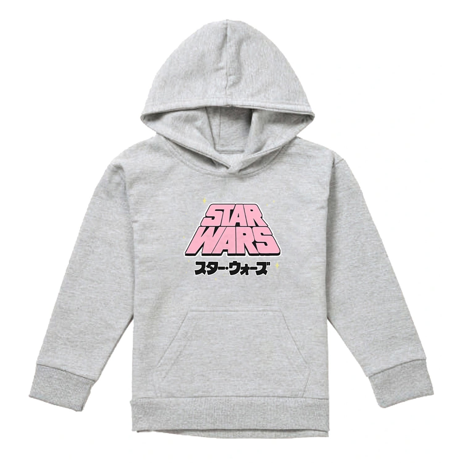 Athletic Heather - Front - Star Wars Childrens-Kids Manga Heather Logo Hoodie