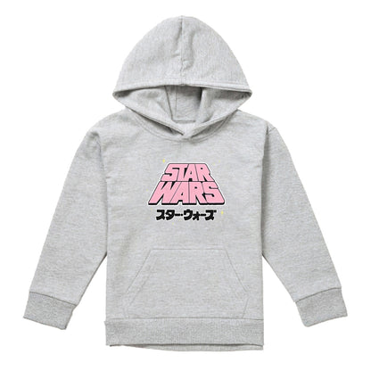 Athletic Heather - Front - Star Wars Childrens-Kids Manga Heather Logo Hoodie