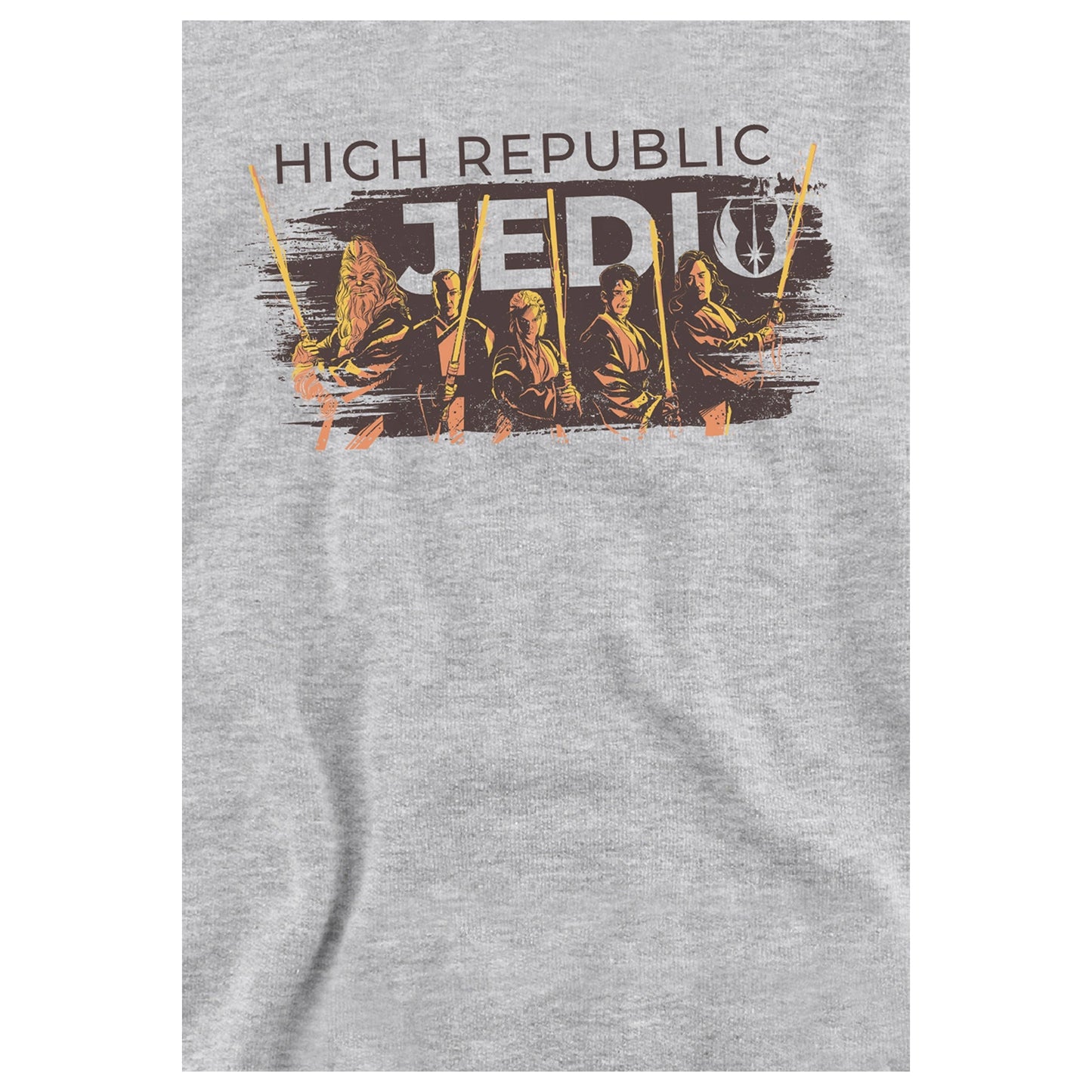 Athletic Heather - Side - Star Wars: The Acolyte Childrens-Kids High Republic Jedi Ink Group Heather Hoodie