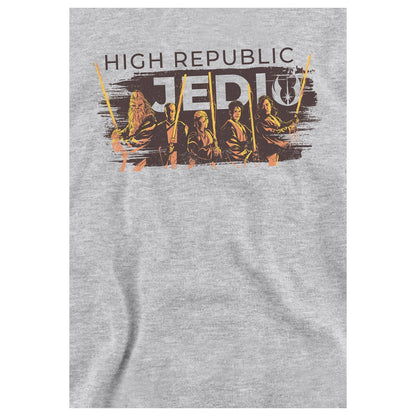 Athletic Heather - Side - Star Wars: The Acolyte Childrens-Kids High Republic Jedi Ink Group Heather Hoodie