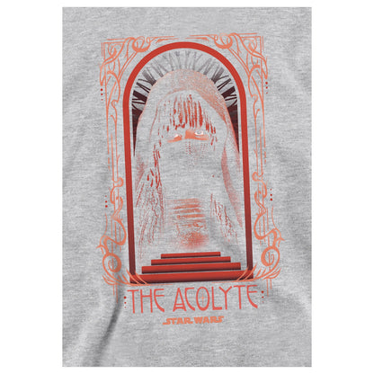 Athletic Heather - Side - Star Wars: The Acolyte Childrens-Kids Art Deco Masked Heather Hoodie
