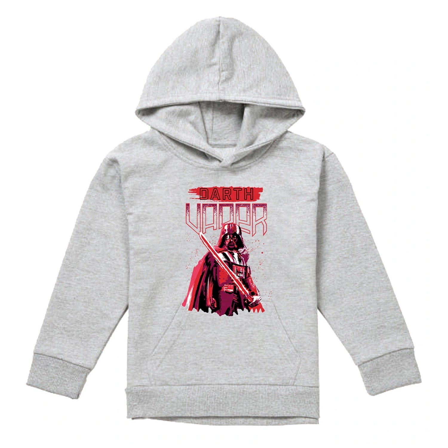 Athletic - Front - Star Wars Childrens-Kids Darth Vader Paint Heather Pullover Hoodie