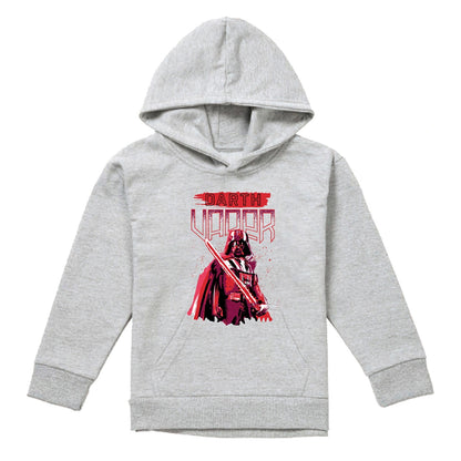 Athletic - Front - Star Wars Childrens-Kids Darth Vader Paint Heather Pullover Hoodie