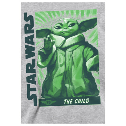 Athletic Heather - Side - Star Wars Childrens-Kids Grogu Heather Hoodie