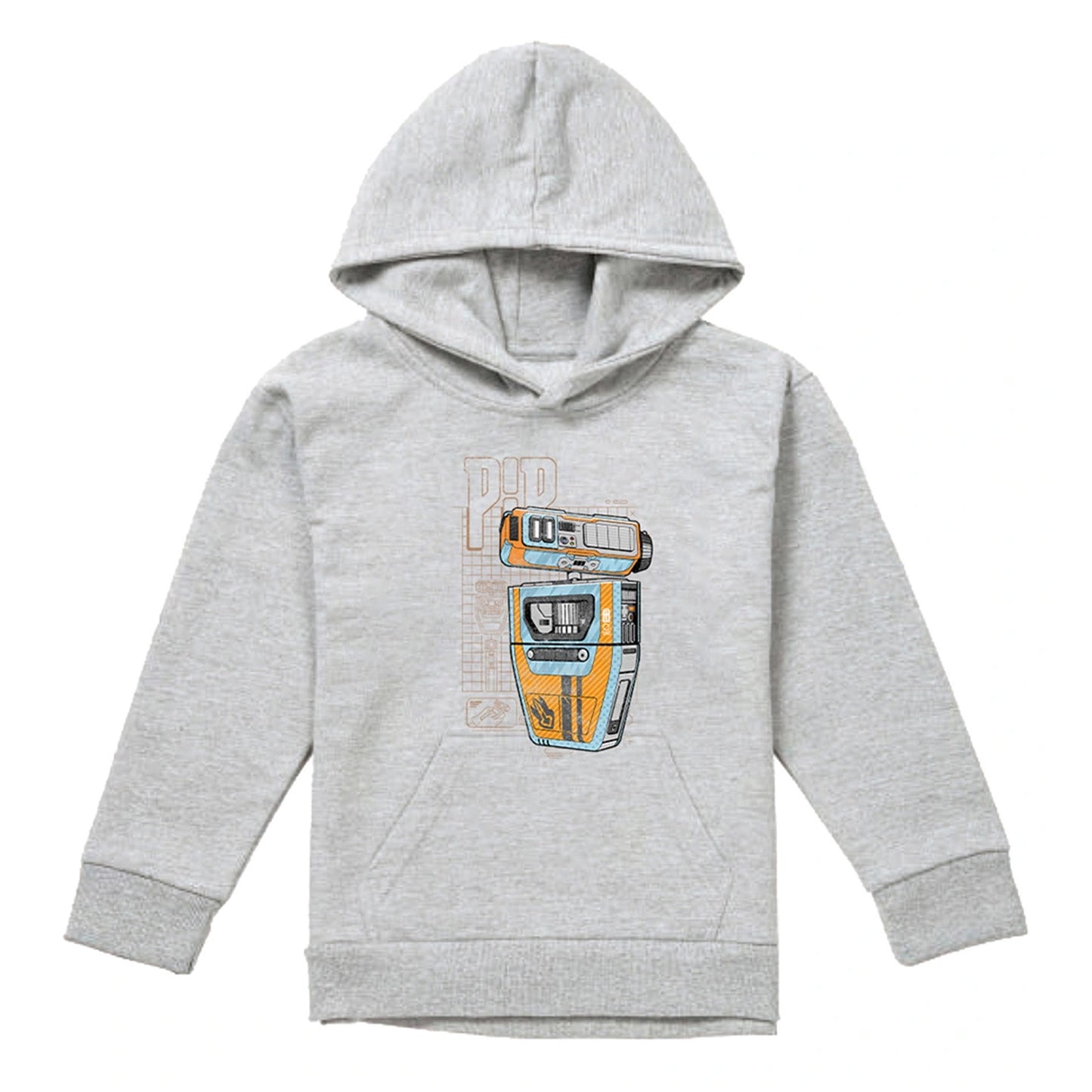 Athletic Heather - Front - Star Wars: The Acolyte Childrens-Kids Blueprint Heather Hoodie