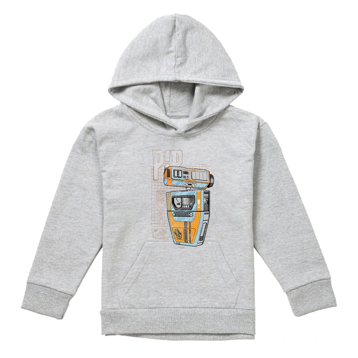 Athletic Heather - Front - Star Wars: The Acolyte Childrens-Kids Blueprint Heather Hoodie