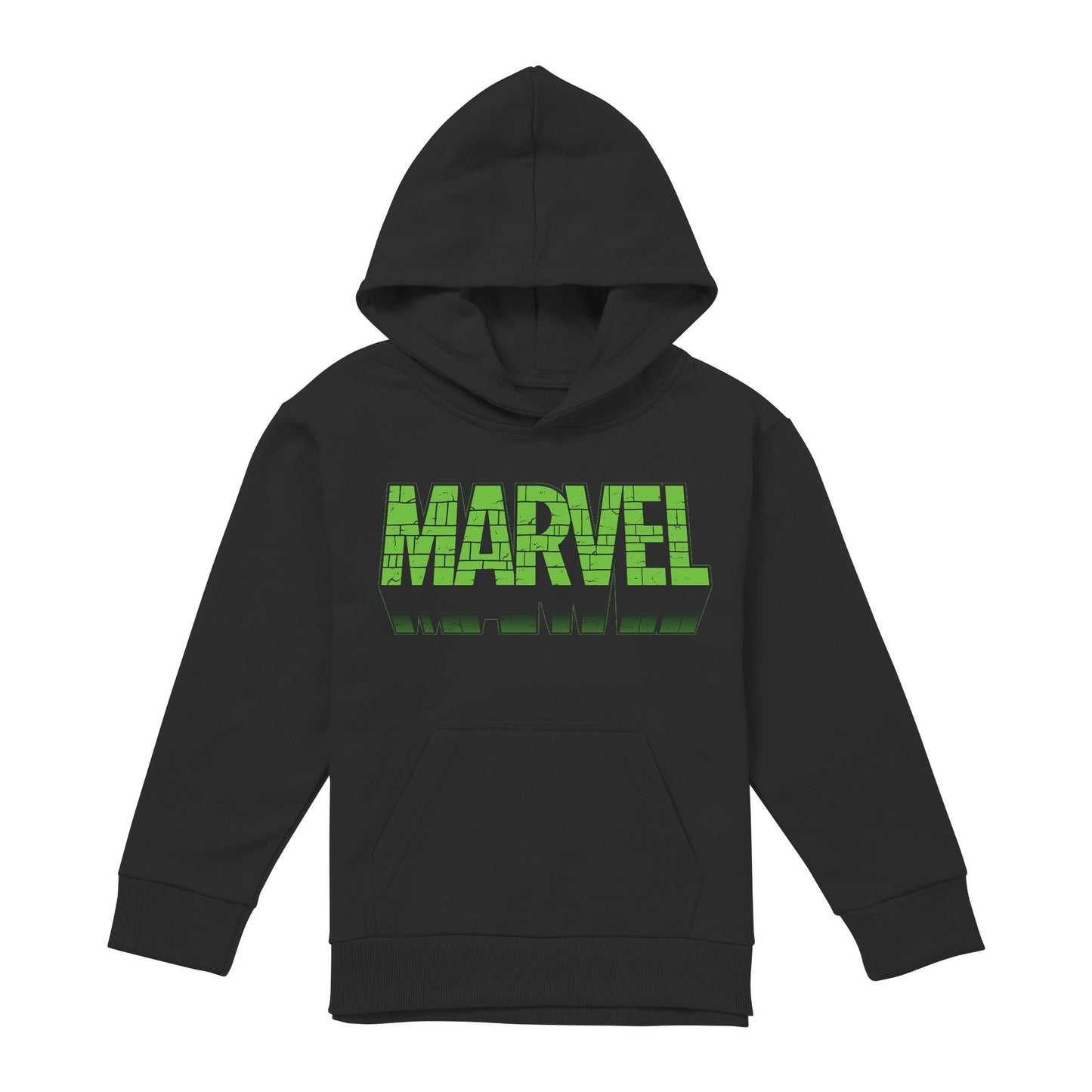Black - Front - Marvel Childrens-Kids Hulking Brick Hoodie