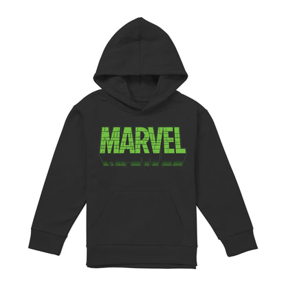 Black - Front - Marvel Childrens-Kids Hulking Brick Hoodie