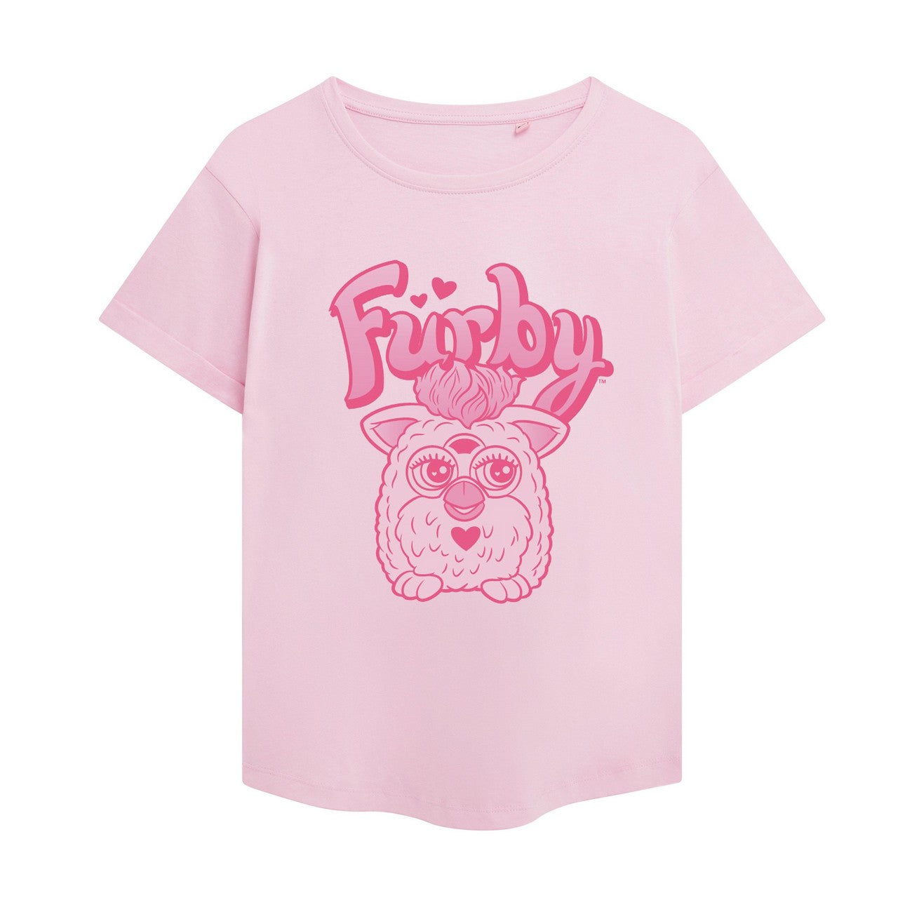 Light Pink - Front - Furby Womens-Ladies Love T-Shirt