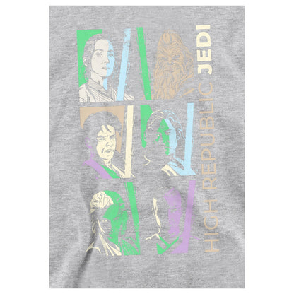 Athletic Heather - Side - Star Wars: The Acolyte Childrens-Kids High Republic Jedi Pastel Heather Hoodie