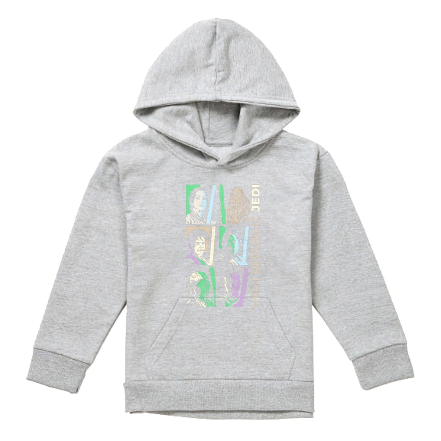 Athletic Heather - Front - Star Wars: The Acolyte Childrens-Kids High Republic Jedi Pastel Heather Hoodie