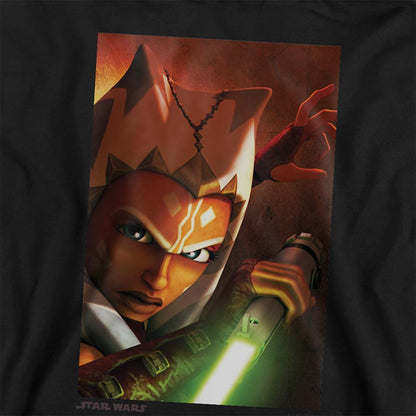 Athletic - Back - Star Wars: Ahsoka Childrens-Kids Panel Heather Pullover Hoodie