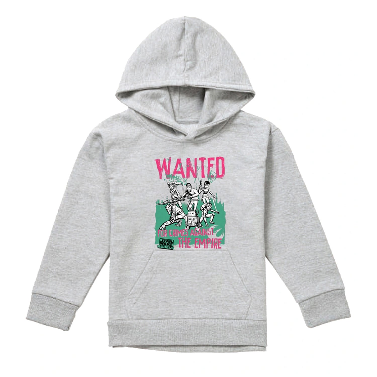 Athletic - Front - Star Wars Childrens-Kids Wanted Rebels Heather Pullover Hoodie