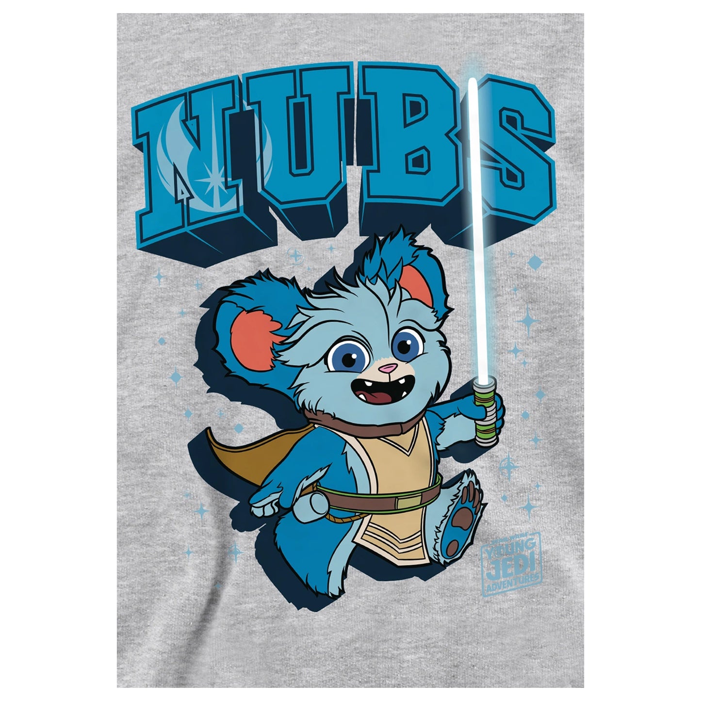 Athletic Heather - Side - Star Wars: Young Jedi Adventures Childrens-Kids Nubs Heather Hoodie
