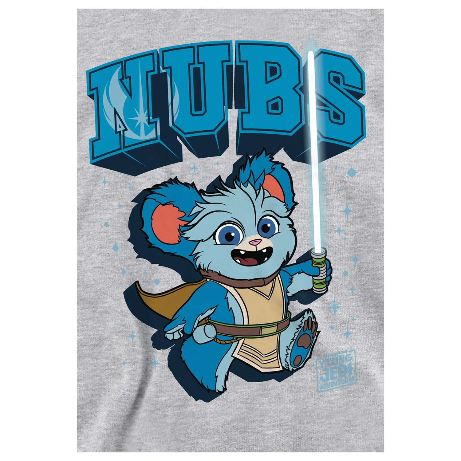 Athletic Heather - Side - Star Wars: Young Jedi Adventures Childrens-Kids Nubs Heather Hoodie