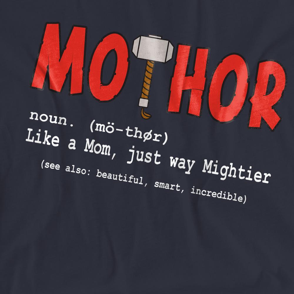 Deep Navy - Side - Thor Womens-Ladies Mothers Day T-Shirt