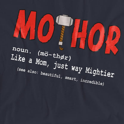 Deep Navy - Side - Thor Womens-Ladies Mothers Day T-Shirt