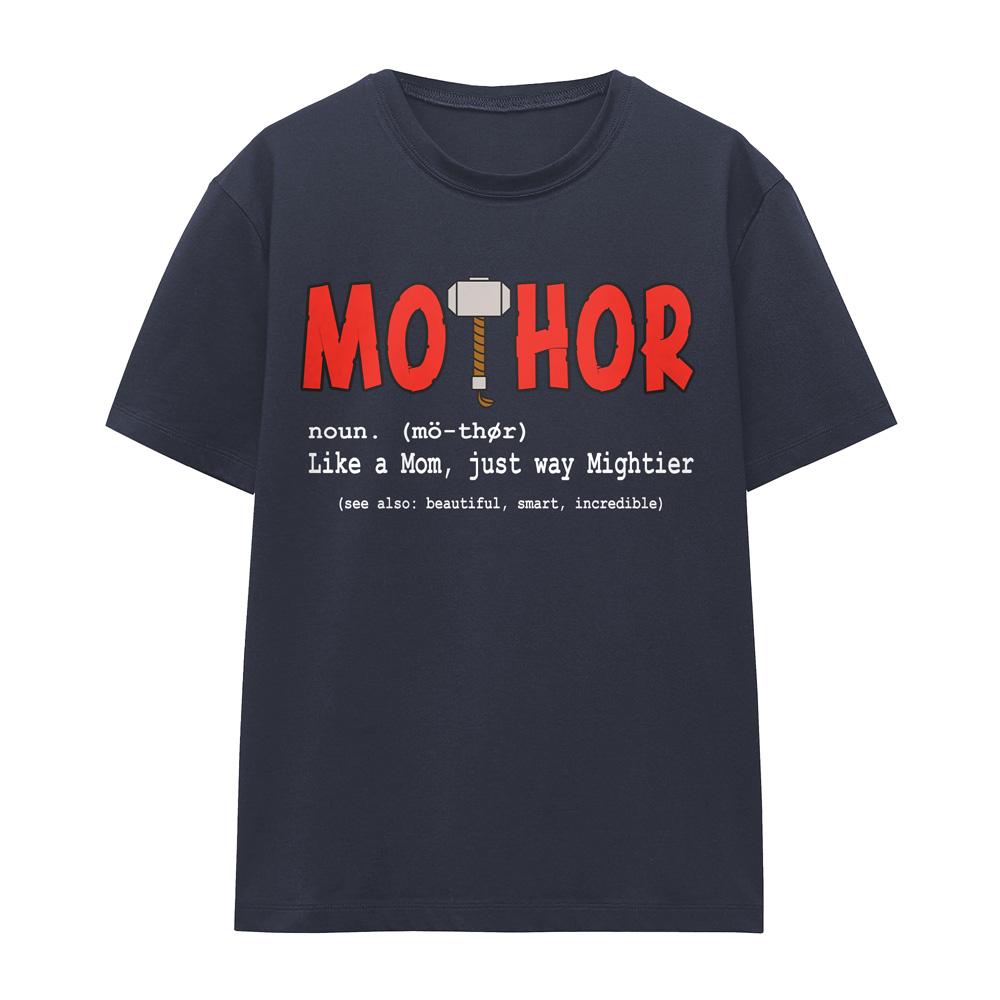 Deep Navy - Front - Thor Womens-Ladies Mothers Day T-Shirt