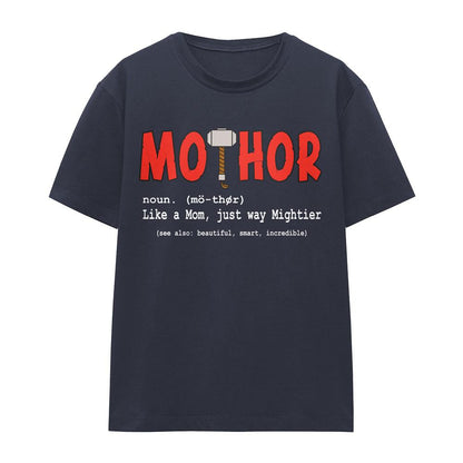 Deep Navy - Front - Thor Womens-Ladies Mothers Day T-Shirt