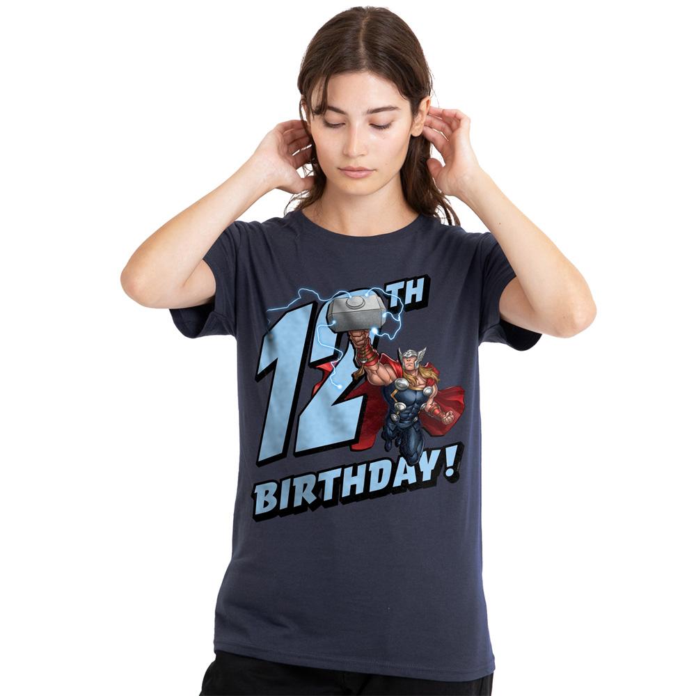 Deep Navy - Lifestyle - Thor Womens-Ladies 12th Birthday T-Shirt