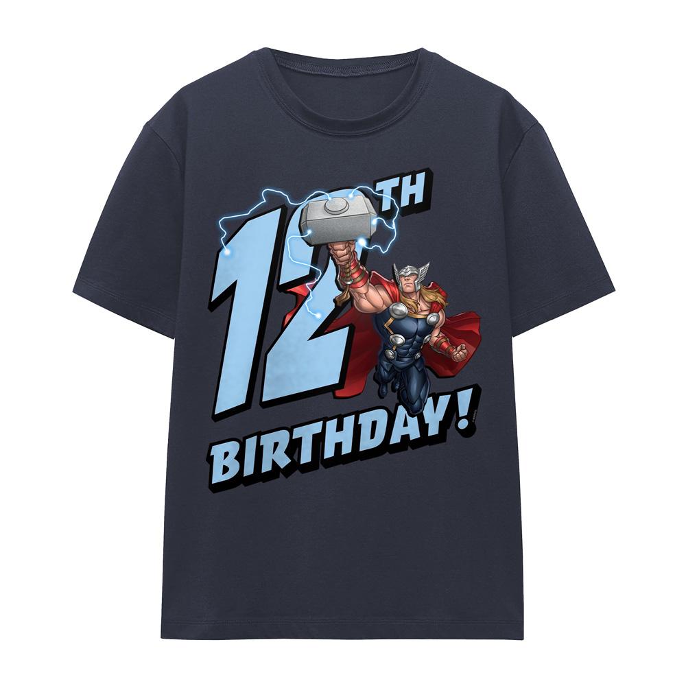 Deep Navy - Front - Thor Womens-Ladies 12th Birthday T-Shirt