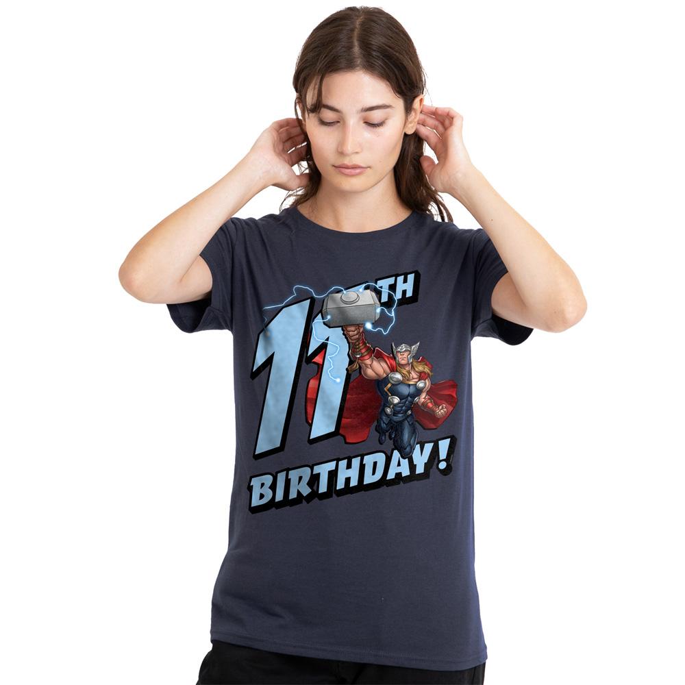 Deep Navy - Lifestyle - Thor Womens-Ladies 11th Birthday T-Shirt