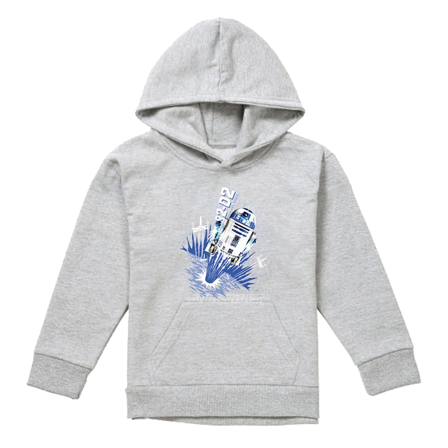 Athletic Heather - Front - Star Wars Childrens-Kids Blast Off R2-D2 Heather Pullover Hoodie