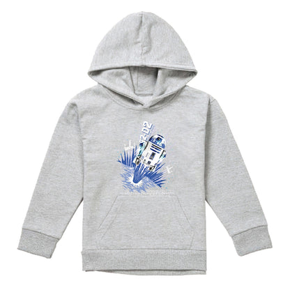 Athletic Heather - Front - Star Wars Childrens-Kids Blast Off R2-D2 Heather Pullover Hoodie