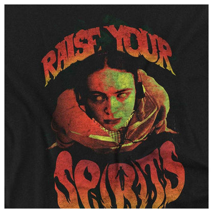Black - Side - Stranger Things Unisex Adult Raise Your Spirits T-Shirt