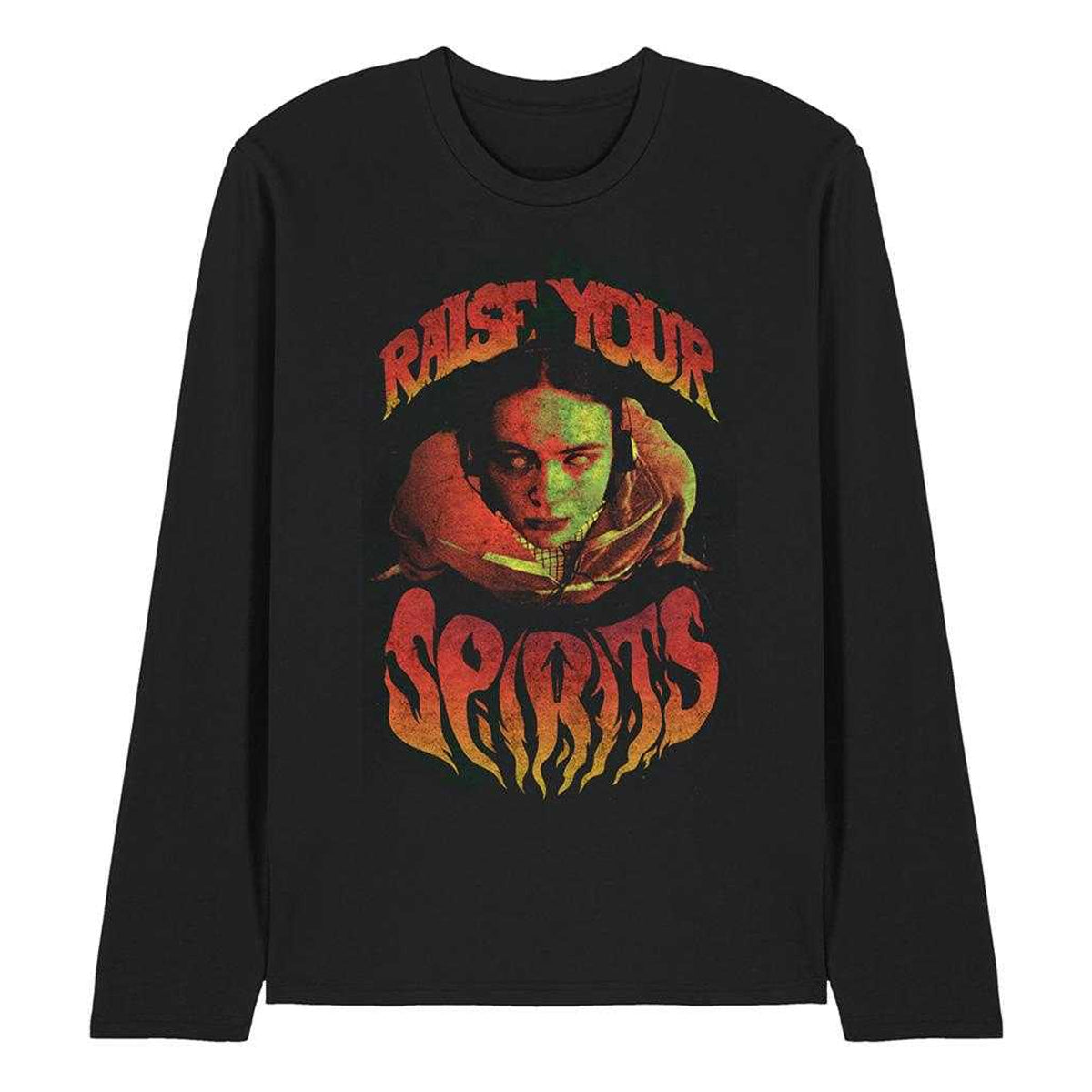 Black - Front - Stranger Things Unisex Adult Raise Your Spirits Long-Sleeved T-Shirt