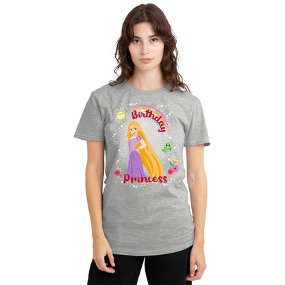 Athletic - Lifestyle - Tangled Womens-Ladies Rapunzel Pascal Princess Heather Birthday T-Shirt
