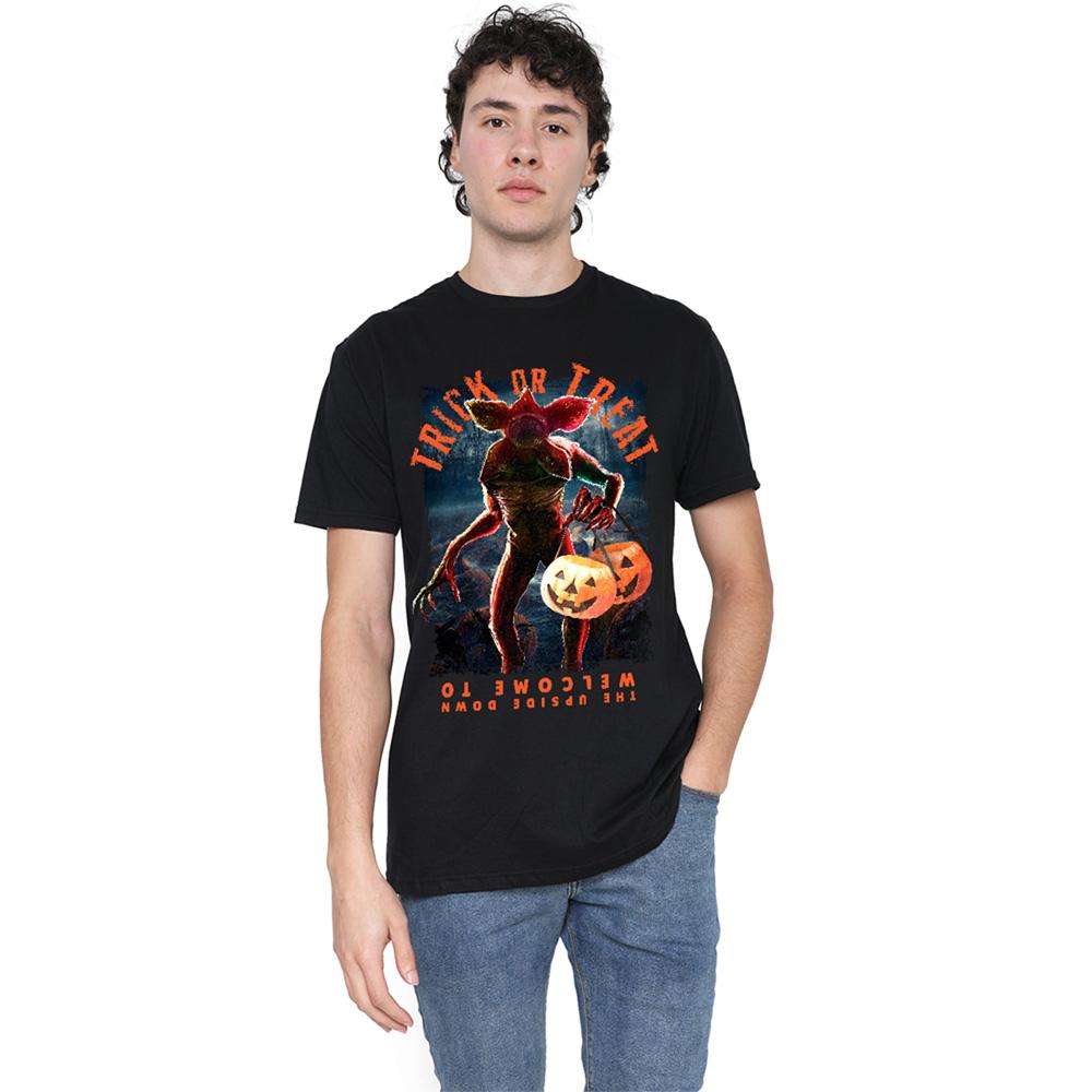 Black - Lifestyle - Stranger Things Unisex Adult Trick Or Treat Demogorgon T-Shirt