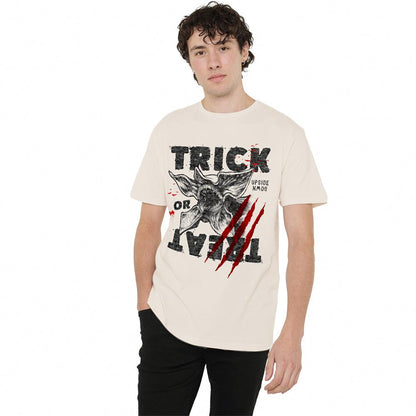 Natural - Lifestyle - Stranger Things Unisex Adult Trick Or Treat Demogorgon T-Shirt