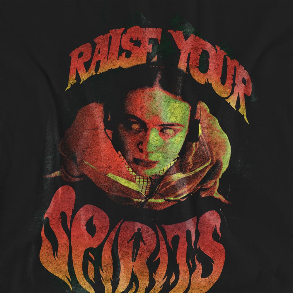 Black - Side - Stranger Things Womens-Ladies Raise Your Spirits Max T-Shirt