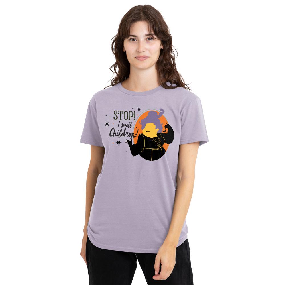 Lavender - Lifestyle - Hocus Pocus Womens-Ladies Stop! I Smell Children! Mary Sanderson T-Shirt