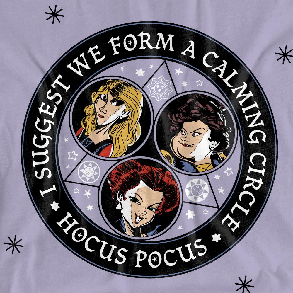 Lavender - Side - Hocus Pocus Womens-Ladies Form A Calming Circle Sanderson Sisters T-Shirt