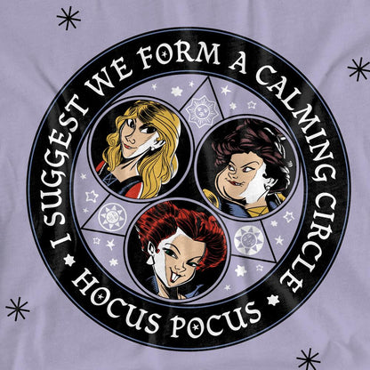 Lavender - Side - Hocus Pocus Womens-Ladies Form A Calming Circle Sanderson Sisters T-Shirt