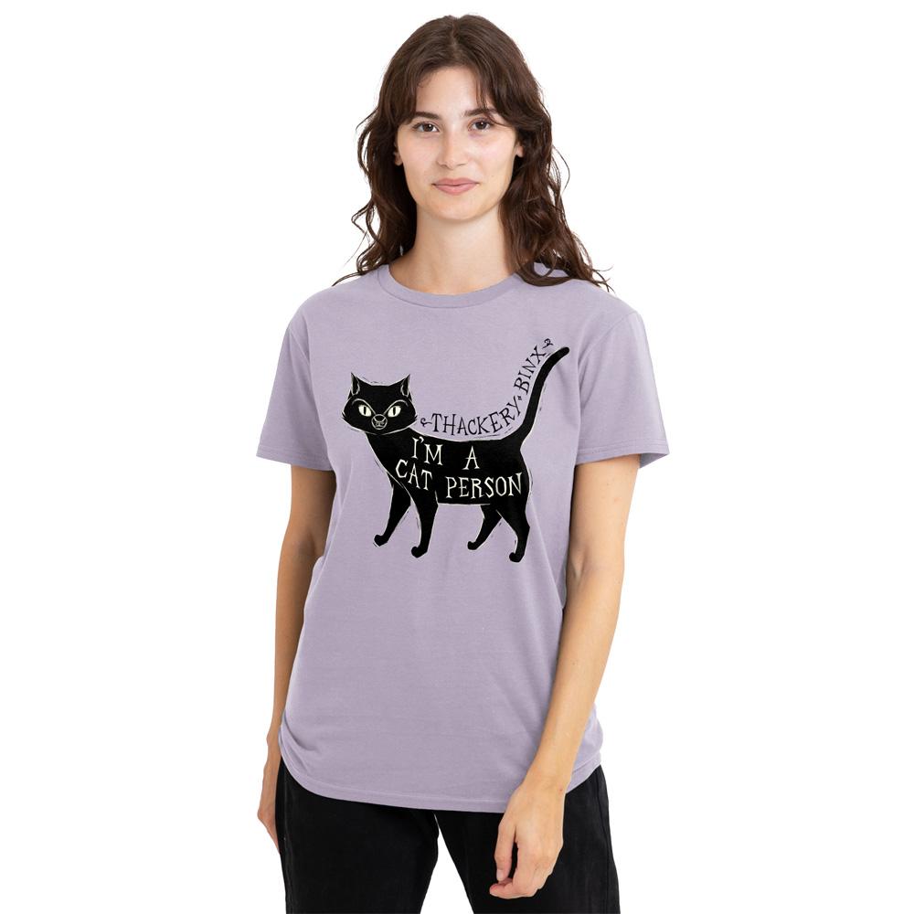 Lavender - Lifestyle - Hocus Pocus Womens-Ladies I´m A Cat Person Thackery Binx T-Shirt