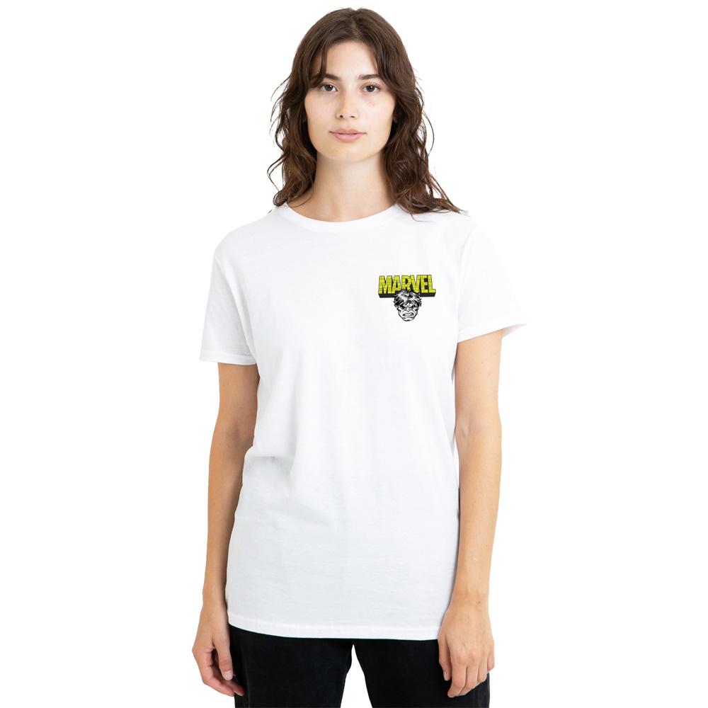 White - Lifestyle - The Incredible Hulk Womens-Ladies Crusher T-Shirt